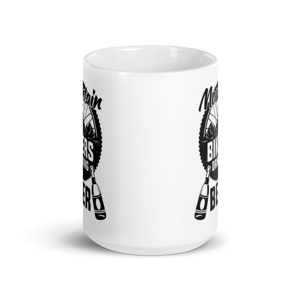 Mountain Bikers Drinking Beer Mug