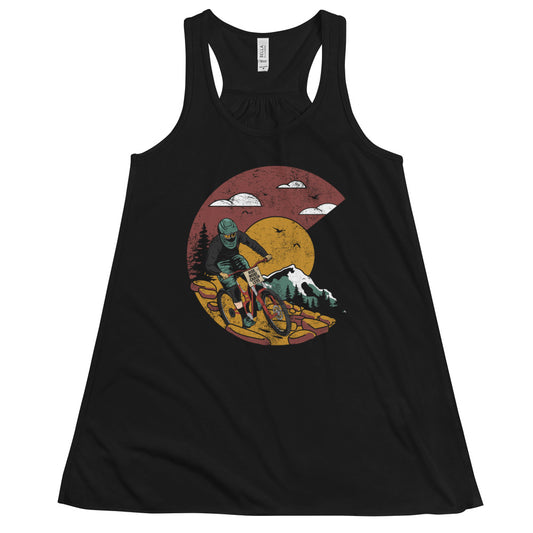 The Crashing Dad DH Women's Flowy Racerback Tank