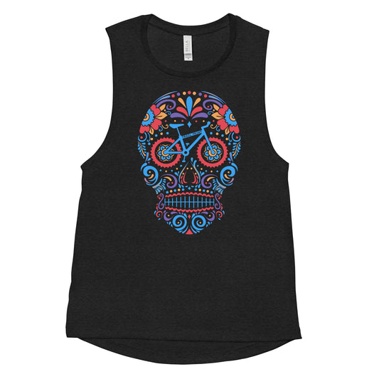 Dia De Los Muertos Ladies Muscle Tank