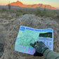 Hawes Trail System Microfiber Cloth Map