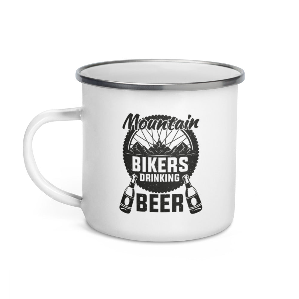Mountain Bikers Drinking Beer Camping Mug