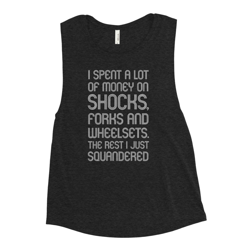 George MTBest Ladies’ Muscle Tank (White Font)