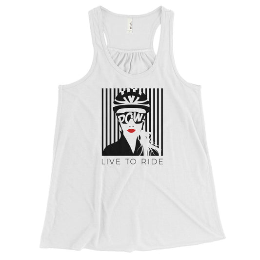 Live To Ride (la France) Women's Flowy Racerback Tank