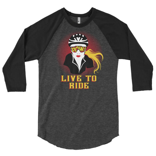 Live To Ride 3/4 sleeve (dark)