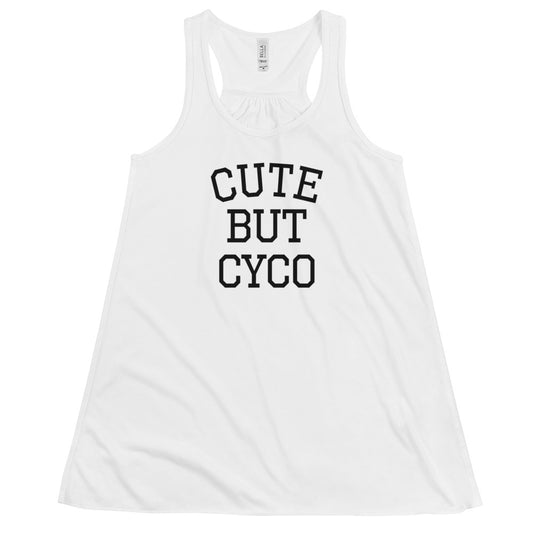 Cute But Cyco Women's Flowy Racerback Tank