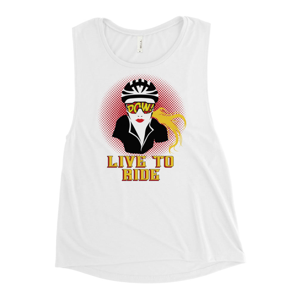 Live To Ride Ladies’ Muscle Tank