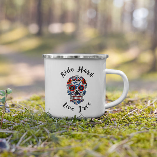 Ride Hard Live Free Camping Mug