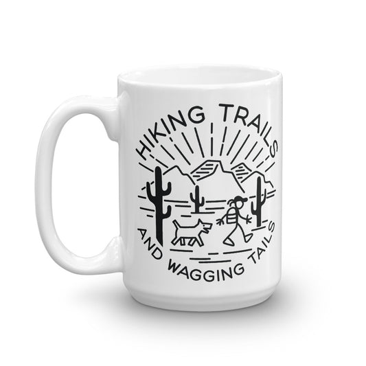 Hiking Trails and Wagging Tails Mug