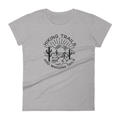 Hiking Trails and Wagging Tails Women's short sleeve t-shirt