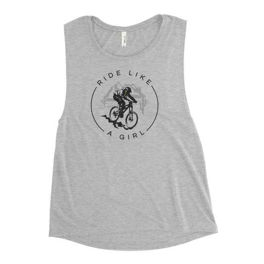 Ride Like a Girl Ladies’ aka Stefanie McDaniel Muscle Tank