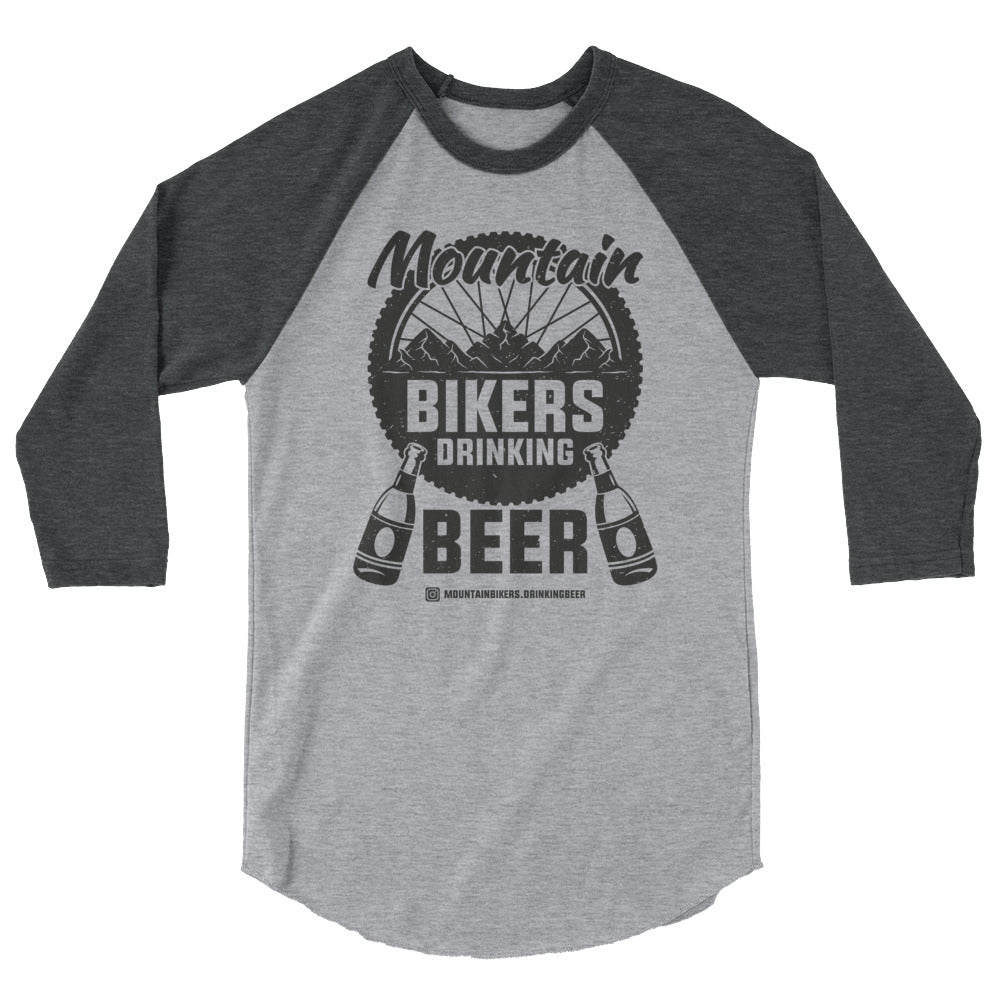 Mountain Bikers Drinking Beer 3/4 Sleeve (IG)