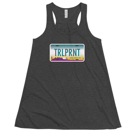 TRLPRNT Arizona License Women's Flowy Racerback Tank